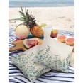 thumbnail image 4 of Outdoor Throw Pillow Cover Farm Daisy and Eucalyptus Leaves Vines Waterproof Cushion Covers 2 Pack Greenery on Vintage Linen Pillow Cases Home Decoration for Patio Garden Couch Sofa, 4 of 7