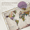 thumbnail image 6 of Elephant Stock Our Adventures World Push Pin Map I Wall Art - Map Canvas Art - 39" x 26", 6 of 7