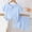 Light Blue, variant on Kiplyki Kids Clothing Summer Toddler Kids Boys' Casual Solid Crepe Gauze T-shirt Short Sleeve Shorts Set
