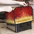 thumbnail image 7 of Fotbe Red Gold Glitter for Two Slice Toaster Cover, Fingerprint Protector, Super Soft Appliance Cover And Dust Cover,Bread Dust Cover & Fingerprint Protection, 7 of 7