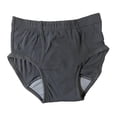 thumbnail image 3 of Pañal de incontinencia para hombres mayores, a prueba de fugas nocturnas, cómodo, reutilizable con área absorbente, pañal impermeable para adultos L Gris shamjiam Pantalones de pañales para hombres, 3 of 9