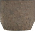 thumbnail image 5 of DecMode 12" Handmade Textured Dark Brown Ceramic Vase with Four Handles, 5 of 10