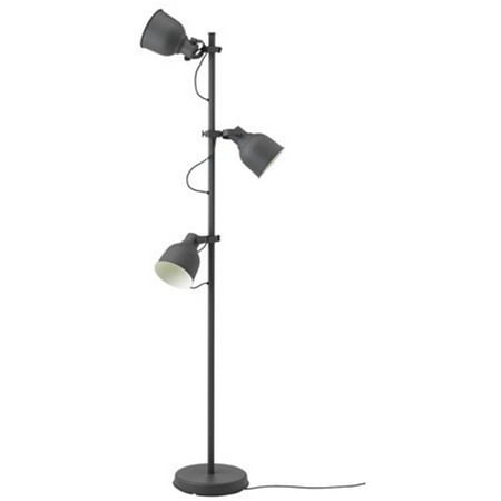 Ikea Floor lamp with 3-spotlights, dark gray