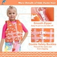 thumbnail image 5 of Gogokids Kids Swim Vest Life Jacket-Toddler Float Buoyancy Swimsuit Trainer Vests Swim Aid Jacket for Age 1-9 Years, Orange, 5 of 9