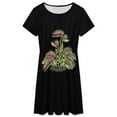 thumbnail image 3 of Venus Fly Trap Tshirt Carnivorous Plant Sundress Short Sleeve Dress Summer Women Clothes Dress for Women Dresses, 3 of 7