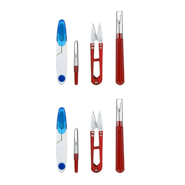 Maoww 4 Pieces Seam Ripper Scissors Stitch Rippers Crafting Supplies Unpicker 2Set