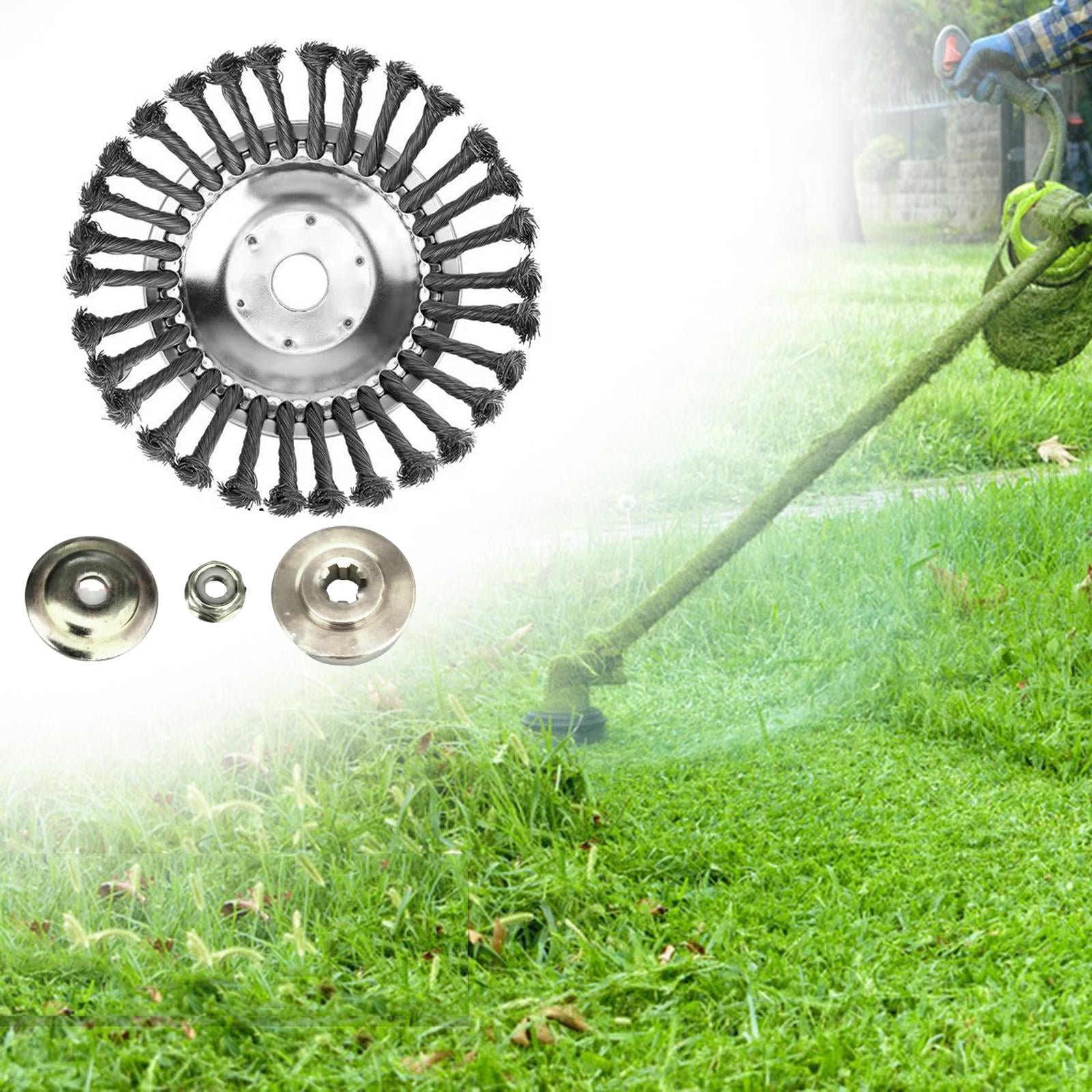 Weeds Wired Trimmer Blade Trimming Head with Accessories Wire Wheel Brush Disc Trimming Head