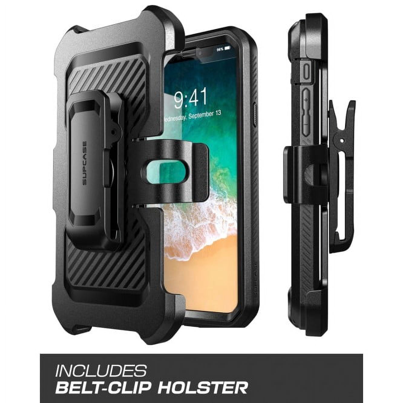 iPhone XS Case, iPhone X case, SUPCASE [Unicorn Beetle Pro Series] Full-Body Rugged Holster Case Cover with Built-In Screen Protector for iPhone X & iPhone XS