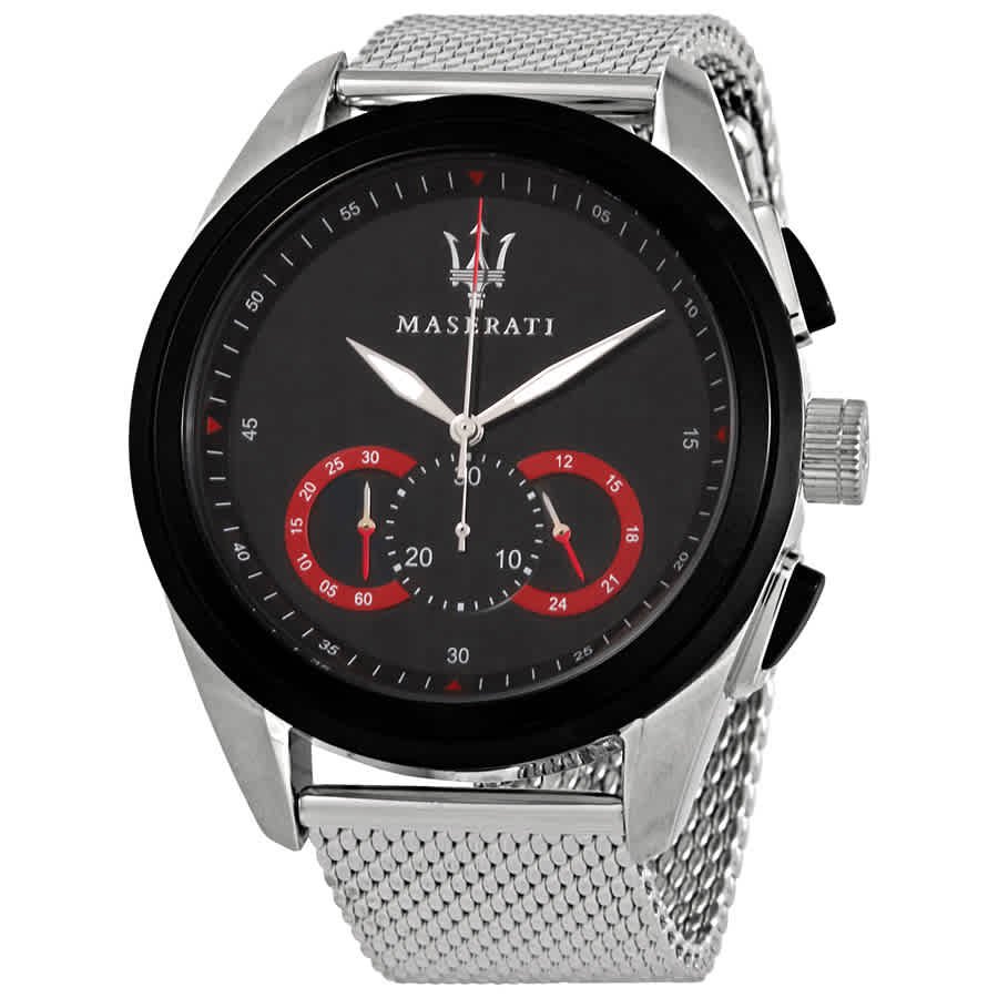 Maserati - R8873612005 Men's Traguardo Chrono Mesh Bracelet Watch ...