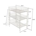 thumbnail image 3 of DreamBuck Triple bunk bed for and Adults, Convertible into 3 Beds Twin over Twin over Twin Bunk Bed 3-Tiers, Space-Saving Deisgn, Easy Assembly,White, 3 of 7
