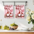 thumbnail image 3 of Mother's Day Kitchen Towels Set of 3, Cute Gnomes Red Heart Tulips Flower Love Tree Absorbent Dish Towels for Kitchen, Microfiber Hand Towel, Quick Drying Tea Towel for Cleaning Decorative Dishcloths, 3 of 7