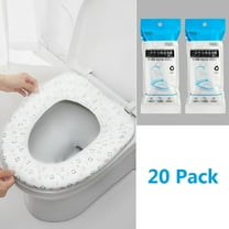 SZDUDU Disposable Toilet Seat Covers (20 Pack), Toilet Seat Cushion Cover Disposable for Adult and Kid, Great for Airplane, Travel, Public Restroom