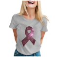 thumbnail image 1 of TSADFHJI Chandail en Molleton Ras du Cou pour Femmes Graphique T-Shirt Imprimé Cancer pour Femmes Publicité Internationale Lune Manches Courtes m Gris, 1 of 5