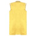 thumbnail image 4 of iiniim Kids Boys Arabian Prince Coat Satin Open Front Vest Long Jacket Halloween Cosplay Yellow 16, 4 of 7