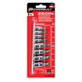 thumbnail image 1 of Juego de Dados Powerbuilt Zeon Hexagonal Métrico 8 piezas 3-10mm, 1 of 4