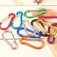 thumbnail image 6 of Clip 5pcs Aluminum Alloy Carabiner Spring Clip Hook Spring-Loaded Kettle Hook For Camping Hiking, 6 of 7