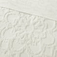 thumbnail image 3 of Madison Park Laetitia Medallion Pattern 3-Piece Full/Queen Chenille Coverlet Mini Set, Off-White, 3 of 7