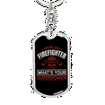 thumbnail image 5 of I Am A Firefighter Stainless Steel or 18k Gold Premium Swivel Dog Tag Keychain, 5 of 10