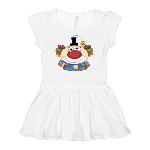 Inktastic Big Clown Face Girls Baby Dress