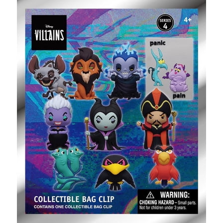 3D Figural Keyring Disney Villains Series 4 Mystery Pack (1 RANDOM Figure)