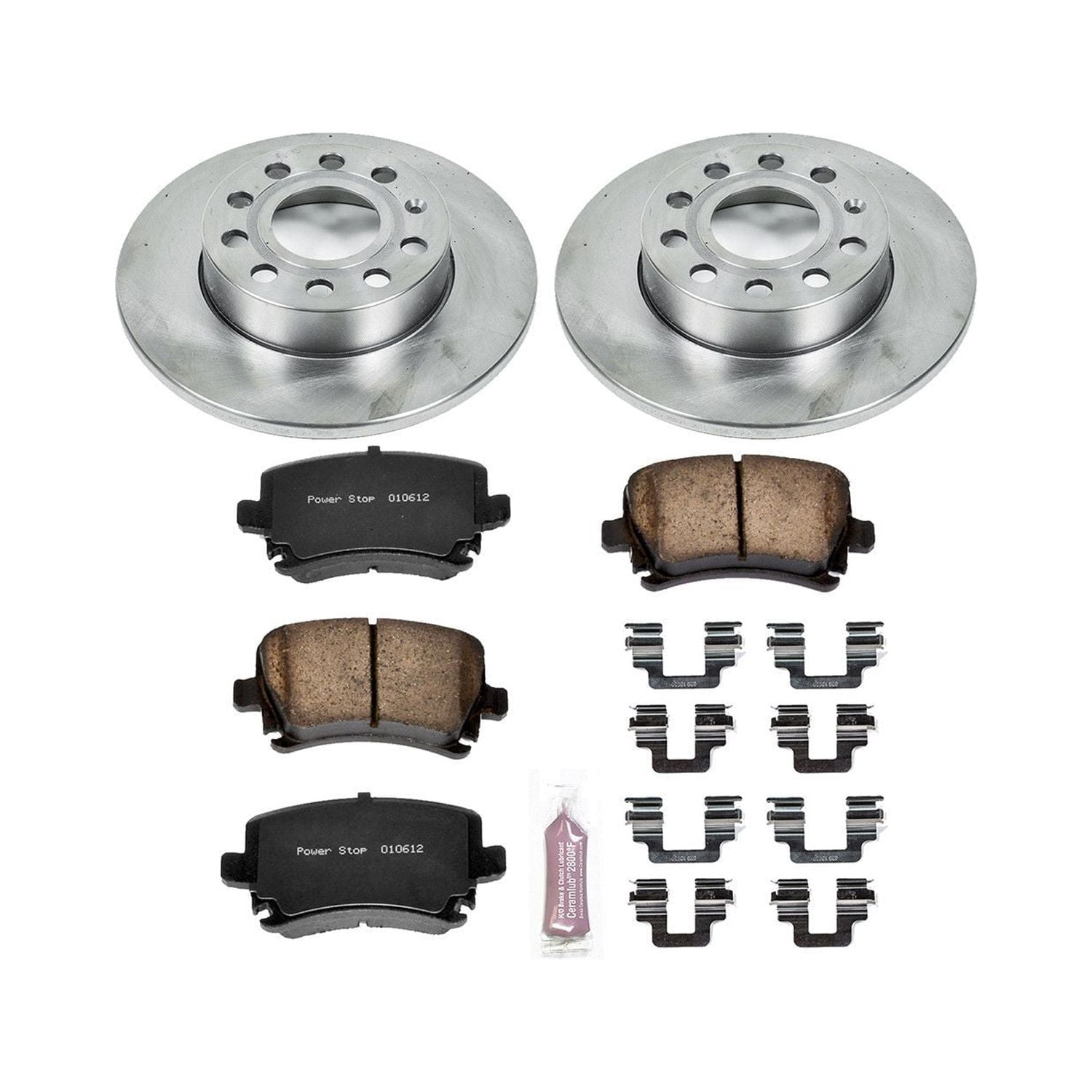 Power Stop Rear Stock Replacement Brake Pad and Rotor Kit KOE4627