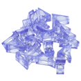 thumbnail image 5 of 40 Pcs Nail Art Stéréotypes Clip Colle Cristal Abs Bleu, 5 of 5