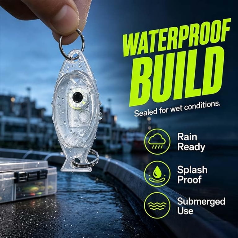 bright light fish lures Brad's ThinFish Chrome/Black These lures swim with an erratic wiggle action and include an enticing rattle to lure more fish from greater distances 1pc Metal Luminous Rotating Spoon