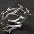 thumbnail image 6 of Visland Male Ring Personality Adjustable Love Token Punk Style Retro Hip-hop Irregular Thorns Finger Ring Jewelry Accessory, 6 of 6