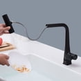 thumbnail image 5 of Izzovium Matte Black Kitchen Faucet with Temperature Display, 15.75" Pull Down Sprayer, 3.8L/min Waterfall Flow, 3 Modes (Stream/Spray/Rain), Single Handle for Modern Sink, 5 of 8