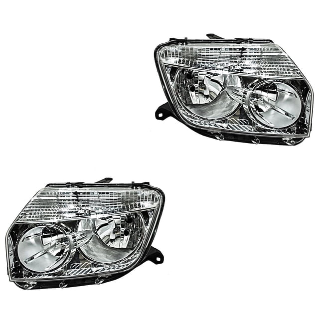 Par de Faros Duster 2013 A 2016 TYC Fondo cromado