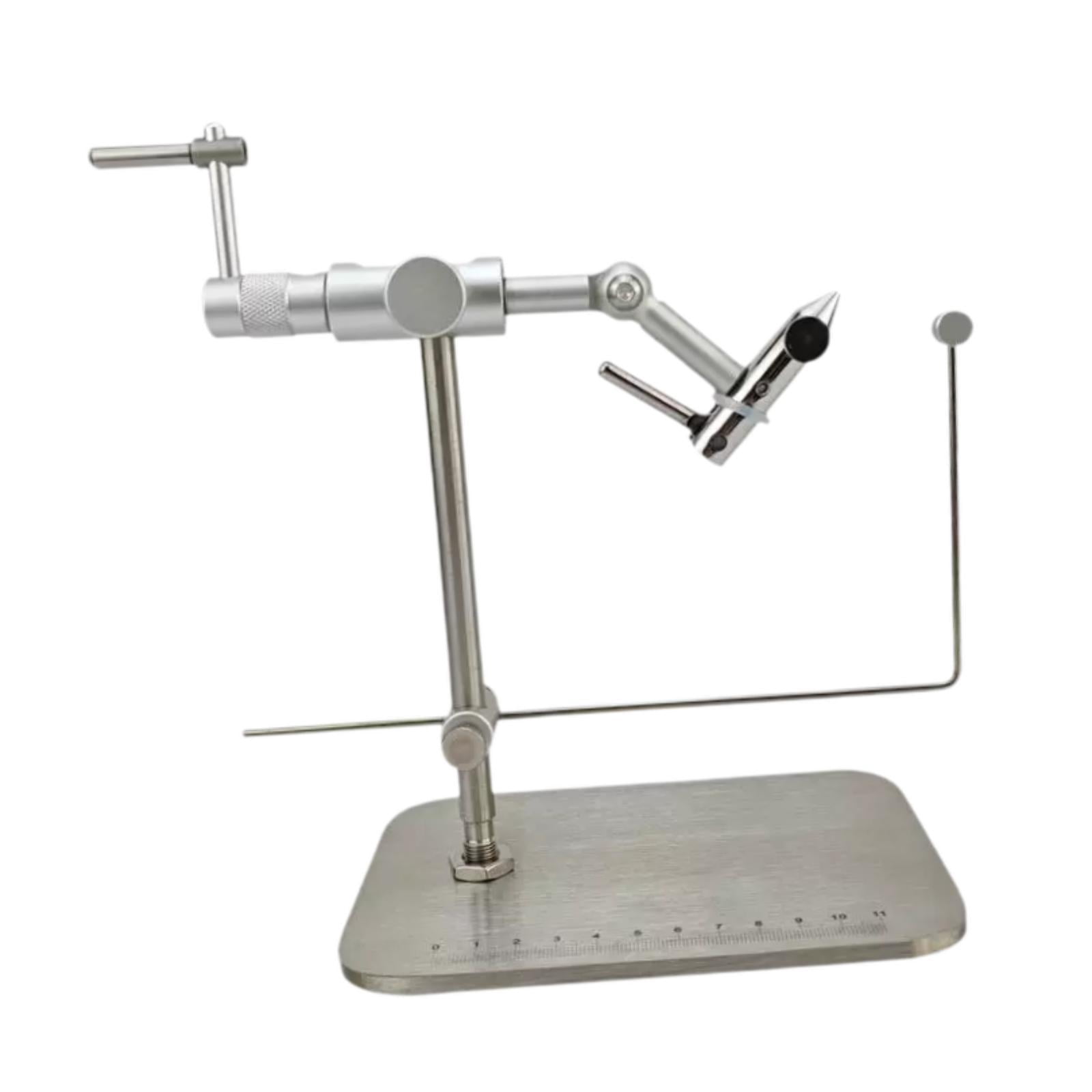 Wswqop Fly Tying Vise Fishing Tackle Fly Fishing Accessory Adjustable with Pedestal No Tools
