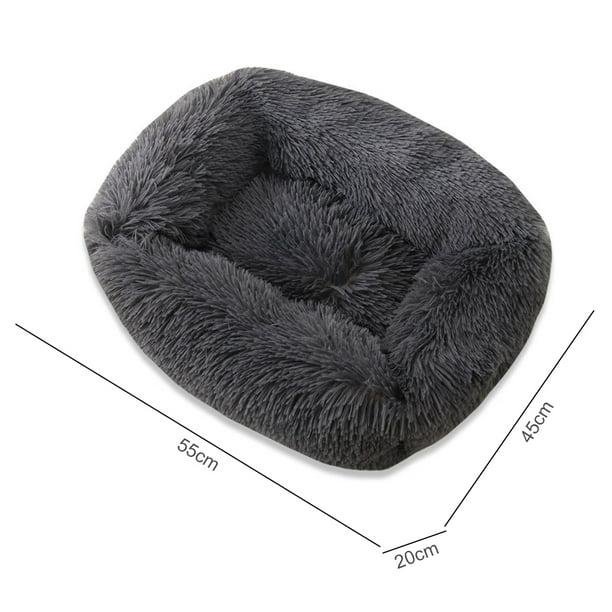 Cama rectangular con cojín para gatos, antideslizante, para acurrucarse en la cama para gatos, cama para gatos