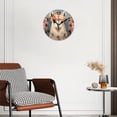 thumbnail image 3 of Battery Operated Analog Wall Clocks Non-Ticking Silent Modern Clock Decorative for Home,Office-Charming Portrait Of Alpaca Adorned With Floral Headpiece(16inch), 3 of 4