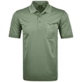 thumbnail image 1 of RAGMAN Polo Hombre - Top, Polo de Punto Suave, Mezcla de Algodón, Bolsillo en el Pecho, Tapeta de Botones, Corto, Color sólido Verde XL (X-Large), 1 of 3
