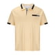 thumbnail image 3 of pstuiky camisetas para hombre, Camisa informal básica de manga corta con botones para hombre, con bolsillos y cuello abierto, cuello semiabierto. camisas casuales para hombre xxxl, 3 of 5