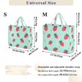 thumbnail image 2 of FORMRS Womens Corduroy Tote Bag Crossbody Shoulder Handbag with Pocket, Green Strawberry, 2 of 7