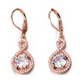 thumbnail image 1 of Infinity Lever¬back earrings in Rose Gold, 1 of 1