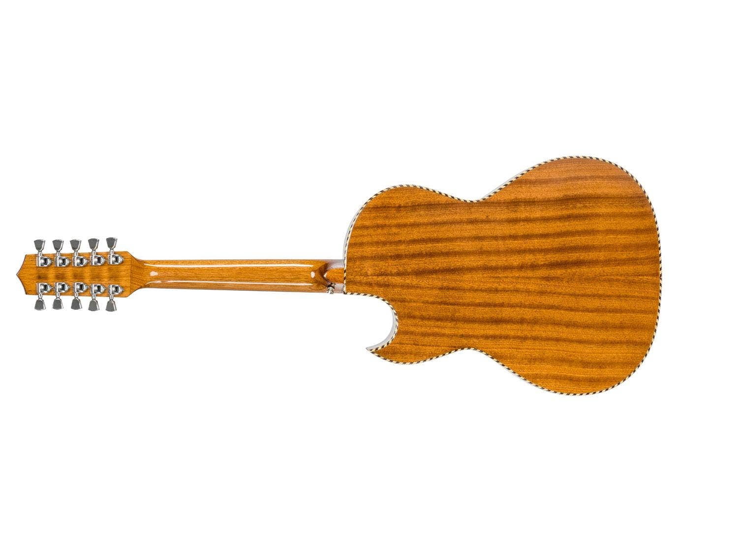 H. Jimenez El Esta'ndar Acoustic-Electric Bajo Quinto Black Flame Maple