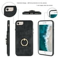 thumbnail image 3 of Dteck Wallet Case for iPhone 8 / iPhone 7 / iPhone SE 3rd Gen 2022 / iPhone SE 2nd Gen 2020, Slim PU Leather Card Holder Case with Ring Holder Stand, Black, 3 of 8