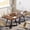 Brown, variant on 31.5" Square Conference Table, Industrial Office Meeting Table for 4 People, Business Podcast Furniture with Metal Base for Small Spaces, Office Conference