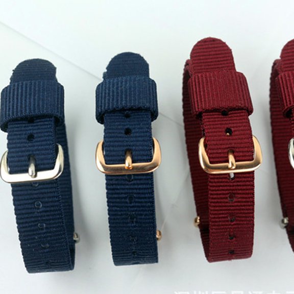 COMPUKAS Men's Dark Nylon Watch Band Replacement Strap, and Comfortable, Perfect for Everyday Wear, 1 Piece