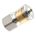 thumbnail image 2 of 3 Pcs Sewer Jetter Rotary Nozzle 1/4 In Pressure Washer Hose Quick Connect High Pressures Up To 5000 Psi Flush Obstructions, 2 of 8