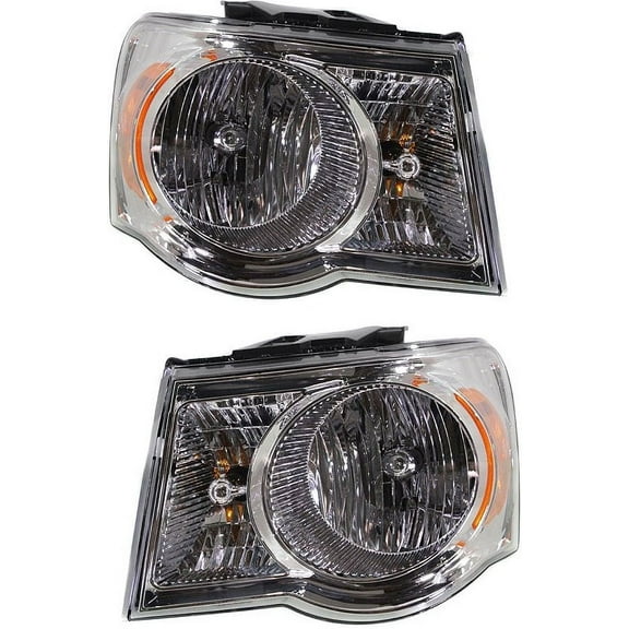 Garage-Pro Driver and Passenger Side Headlight for Chrysler Aspen Limited Limited Hybrid 2007-2009 Halogen With bulb(s) Replaces# 55078021AI-PFM 55078020AI-PFM