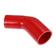 thumbnail image 1 of Unique Bargains 45 Degree 2.0 Inch to 2.5 Inch ID 4Ply Car Elbow Reducer Silicone Hose Coupler Intercooler Tube Red, 1 of 7