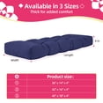 thumbnail image 2 of Millsilo Outdoor Bench Cushion 45" x 18" x 4", Waterproof Patio Garden Cushion with Non Slip Bottom, Thick Cushion for Porch Swing & Outdoor Furniture, Blue, 2 of 7