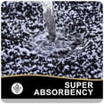thumbnail image 3 of DISEN Bathroom Rugs 24x16, Extra Soft and Absorbent Microfiber Bath Mat, Non-Slip, Machine Washable, Quick Dry Shaggy Bath Carpet, Suitable for Bathroom Floor, Tub, Shower (Black and White), 3 of 6