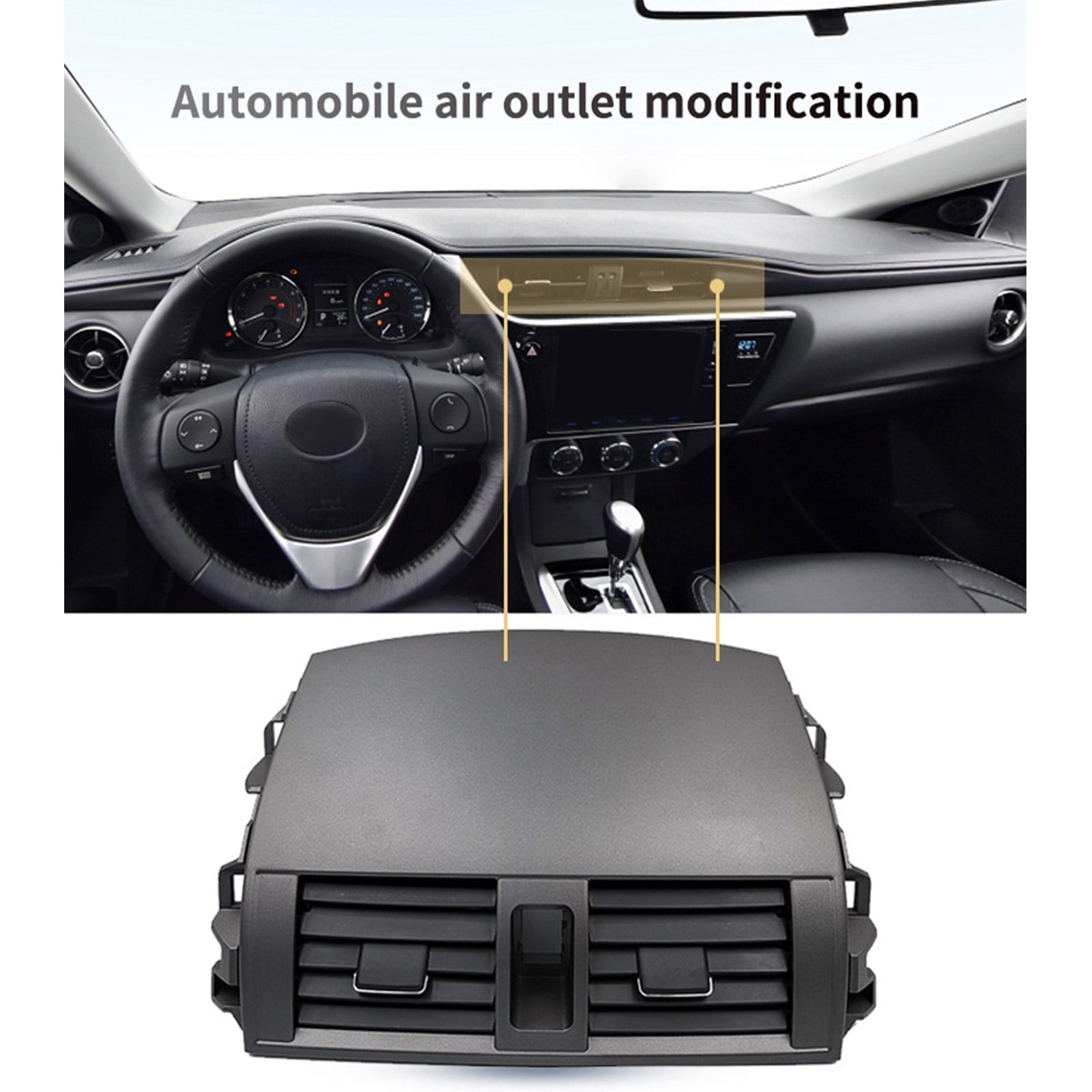 Elegant Air Vent Trim ABS Air Vent Decorative Frame Stylish Auto Vent Frame Vehicle Accessories for 2004 to 2009