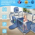 thumbnail image 3 of Extra Large Baby Playpen 71” x 48” with Basketball Hoop & Soccer Goal,  Safe No-Gap Baby Play Yard with Mesh,  Sturdy Steel Frame, Zipper Door , Indoor Toddler Activity Center, 3 of 8