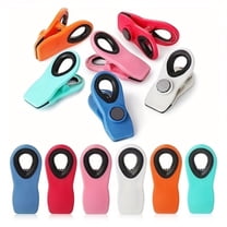 Jous 12 Pack Magnetic Chip Clips, Bag Clips with Air Tight Seal for Food Storage, 12 Pieces, Multicolor