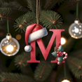 thumbnail image 4 of Clearance! 26 Christmas Letter Decorations A To Z (without H And V) Hanging Christmas Tree Pendant Alphabet Letters Named Alphabet Decorations Christmas Tree Decorations, 4 of 6